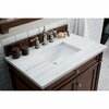 James Martin Vanities Brittany 36in Single Vanity, Burnished Mahogany w/ 3 CM Arctic Fall Solid Surface Top 650-V36-BNM-3AF